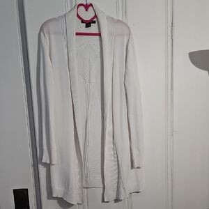 Chic White Women's Cardigan